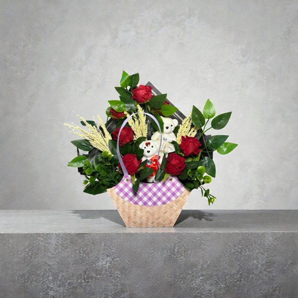 Yapay Lila Detay Çanta Gül